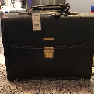 Brooks Brothers black briefcase